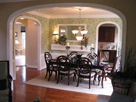 living room by Bowie DHI